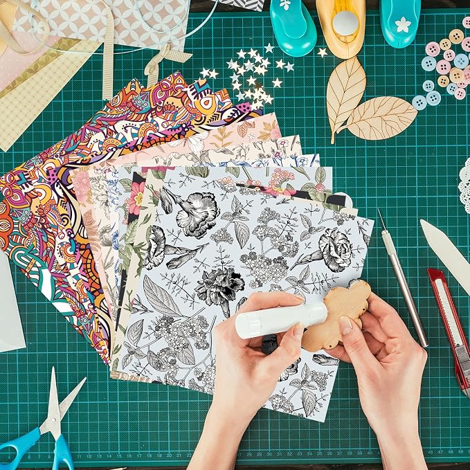 48 Sheets 24 Designs Scrapbook Paper Pad, Scrapbooking DIY Decorative - Image 8