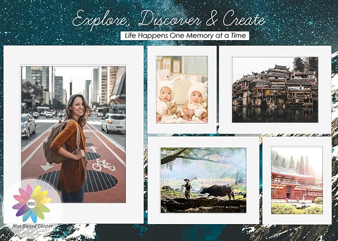 Mat Board Center, 8x10 for 5x7 Black Picture Mat Sets - Image 8