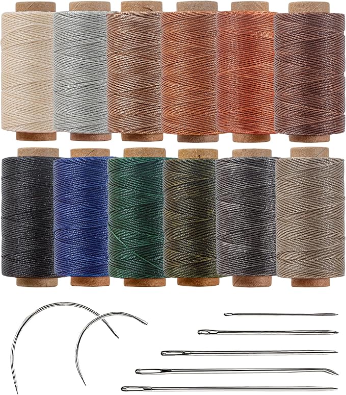 Round Waxed Thread 0.45mm 12 Neutral Colors, Thin Cord Wax Coated 3 Ply by Wearecommittedtohelpingpeoplecreatebeautifuluniqueandpersonalizedhandcraftedcreations