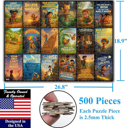 Think2Master Motivational & Inspirational Collage 500 Pieces Large Format - Image 6
