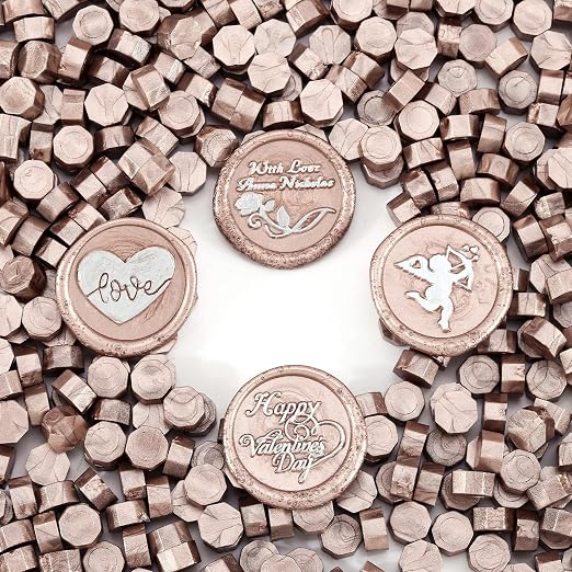 Yoption 360 Pcs Champagne Gold Sealing Wax Beads - Image 4