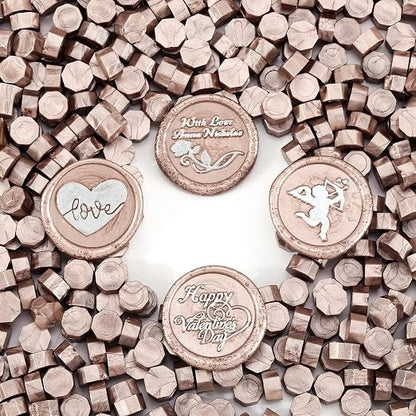 Yoption 360 Pcs Champagne Gold Sealing Wax Beads - Image 4