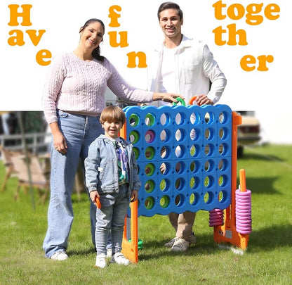 SDADI Height Adjustable Giant 4 in a Row Connect Game, 2-in-1 Jumbo 4-to-Score - Image 5