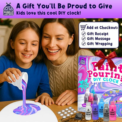 Paint Pouring DIY Clock Kit - Image 4