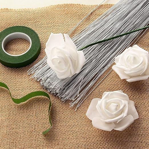 Juvale 300 Pieces White Floral Wire Stems - Image 4