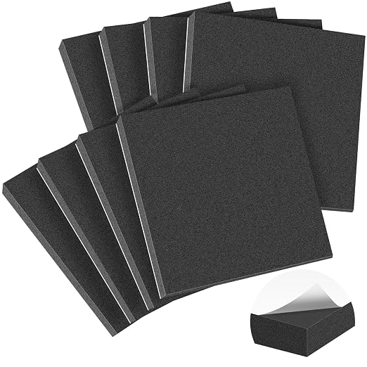 MYFAMIREA 8 PCS Adhesive Foam Padding Sheets Closed Cell Self Adhesive Sticky by MYFAMIREA