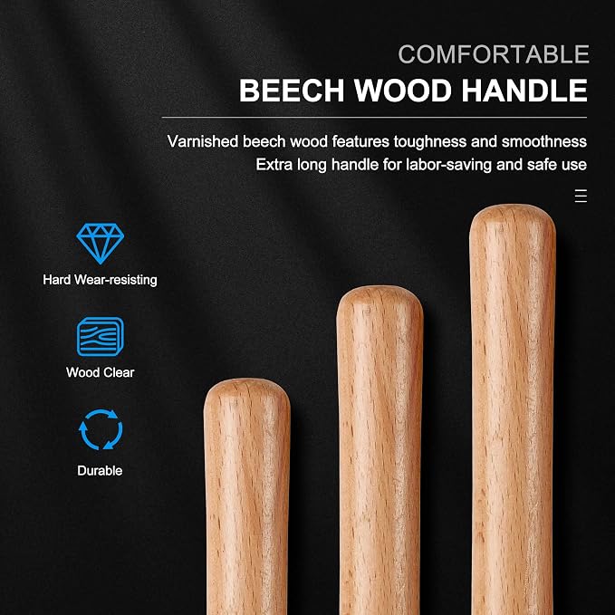 HAUTMEC Professional Wood Turning Chisel 8 pcs Set, Lathe Chisel Set - Image 5