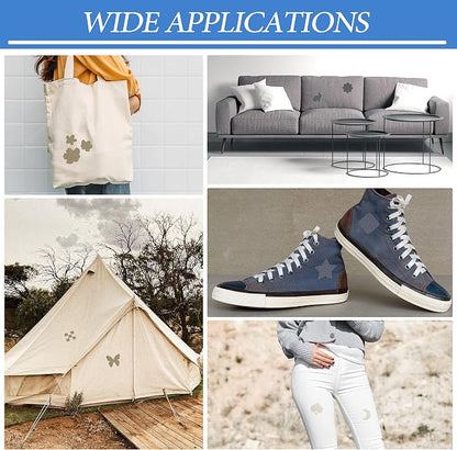 KING MOUNTAIN Canvas Iron on Patch, Waterproof 100% Cotton Fabric Repair Patch - Image 6