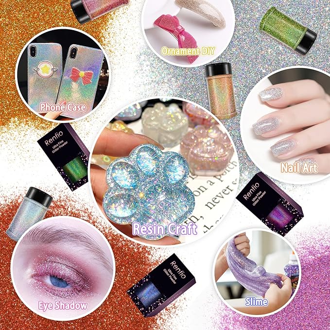 Renfio Holographic Glitter Powder - Image 5