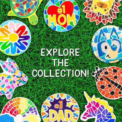 Creative Roots Paint Your Own #1 Dad Stepping Stone, Paintable Ceramic 7 in. - Image 8