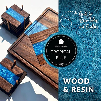 MEYSPRING Tropical Blue Epoxy Resin Color Pigment - Image 4