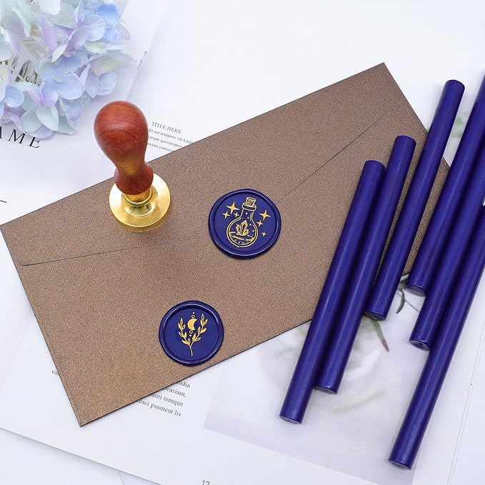 SWANGSA 20 Pieces Glue Gun Sealing Wax Sticks Starry Blue - Image 6