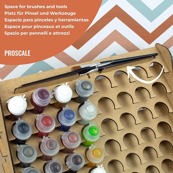 Paint Rack for model paints. Hobby craft Citadel compatible wall paint rack - Image 5