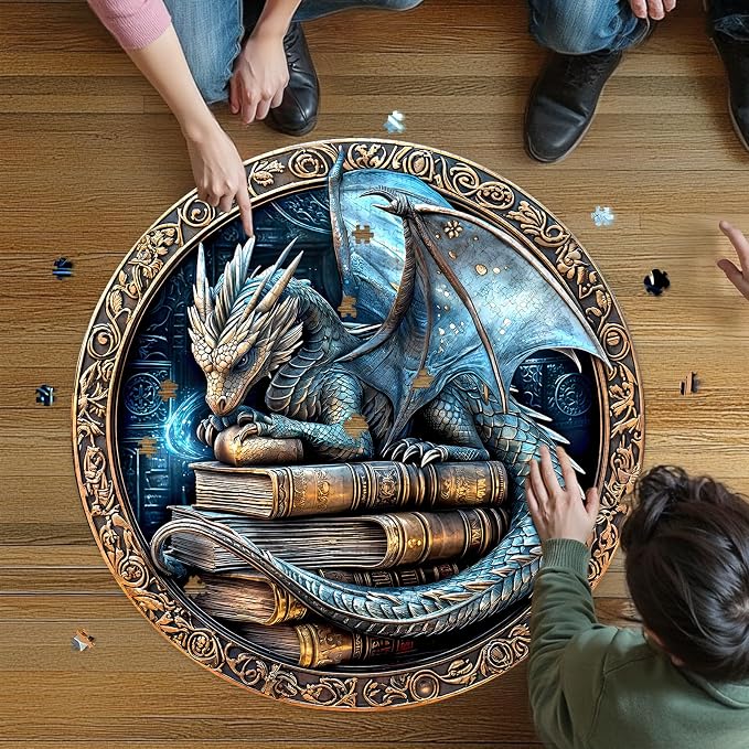 Round Puzzles for Adults 1000 Pieces, Hard Difficult Challenging Puzzles for - Image 3