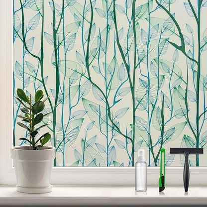 DKTIE Window Film Privacy with Installation Tools, Decorative Stained Glass by Dktie