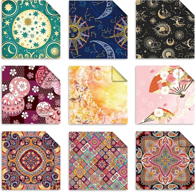 Origami 6x6 Paper Kit 150 Sheets 150 Vivid Colors Double Sided Same Printed - Image 3