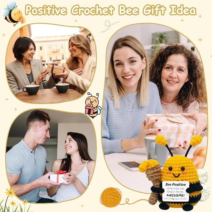 Positive Crochet Animals Bee Gifts - Image 7