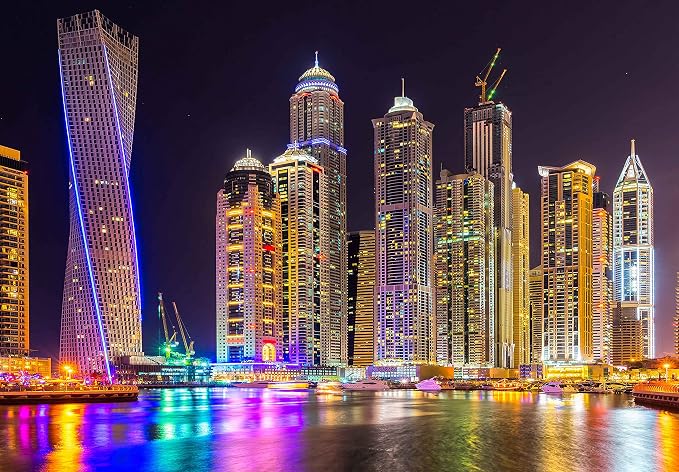 Mural Wallpaper Large City Night View Wall Mural - Image 2