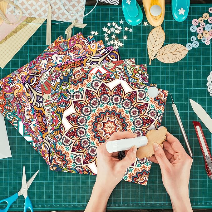 24 Sheets 12 Designs Scrapbook Paper Pad, Scrapbooking DIY Decorative - Image 9