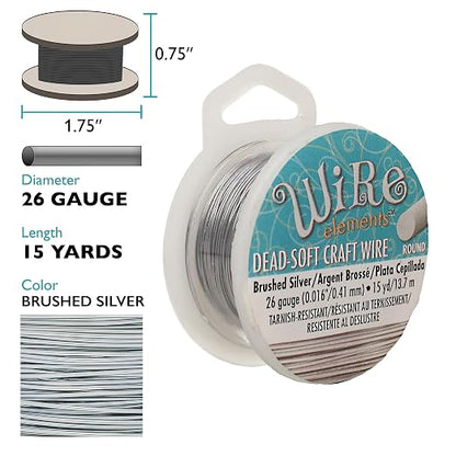 The Beadsmith Wire Elements Craft Wire – Tarnish Resistant, Soft Temper - Image 2