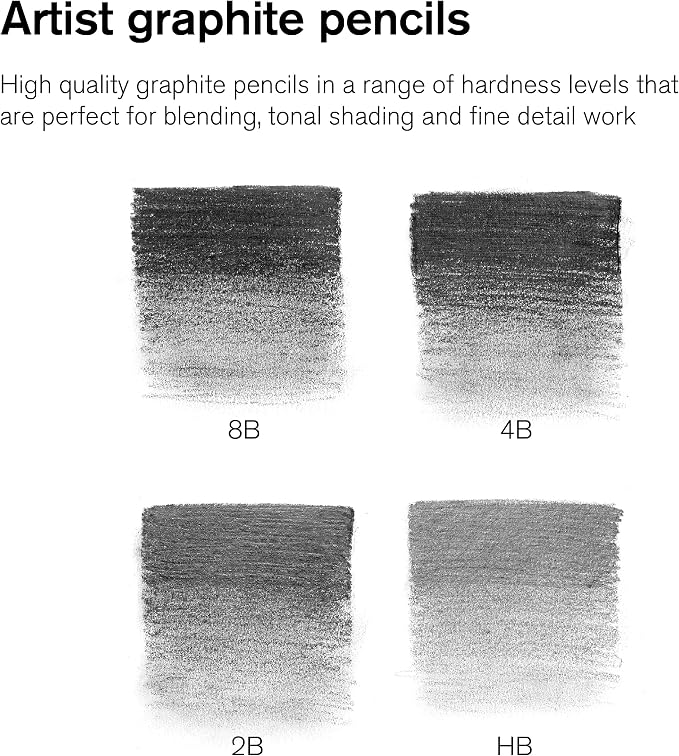 Winsor & Newton Studio Collection Artist Pencils, Graphite Pencils - Image 3