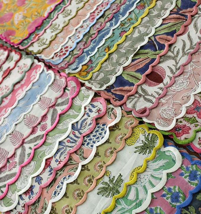 Ridhi Cloth Napkins 100% Pure Cotton Farmhouse Wedding Dinner Napkins - Image 9