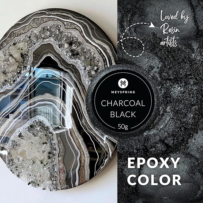 MEYSPRING Charcoal Black Mica Powder - Image 3