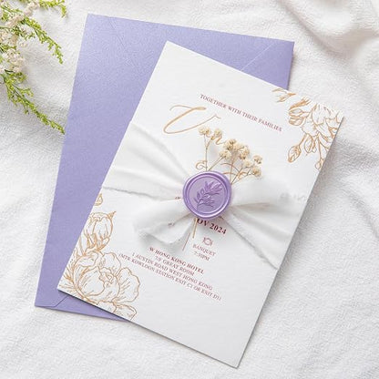 PONATIA Lilac Wax Seal Stickers - Image 5