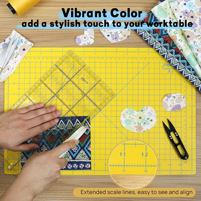 Premium Self Healing Cutting Mat 18'' x 12'', A3 Non-slip Sewing Mat - Image 3