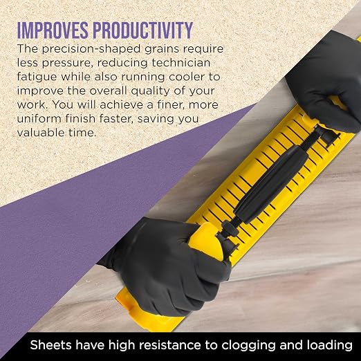 Dura-Gold Premium 150 Grit PSA Purple Film Ceramic Longboard Sandpaper - Image 5