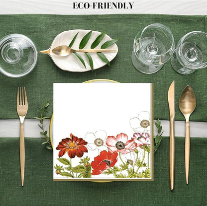 20-ct 13x13 Flowers Paper Luncheon Decoupage Napkins, 3-Ply Servilletas Printed - Image 5