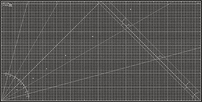 Elan Cutting Mat 36x72 Black & Taupe, Extra Large Self Healing Cutting Mat 36 x by Elan