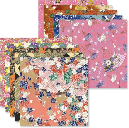 Origami Paper Kit 50 Sheets 6 Inch Square Double Sided Color 10 Vivid Sakura - Image 2