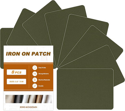 Iron on Patches, 8 Pieces Iron on Canvas Patches, Fabric Patches by ForABetterHomeLife