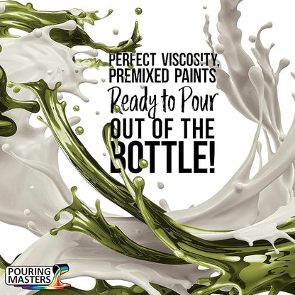 POURING MASTERS Olive Green Acrylic Ready to Pour Pouring Paint - Image 2