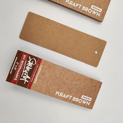 350 GSM DIY Premium Brown Kraft Bookmark Sketchpads - Image 8