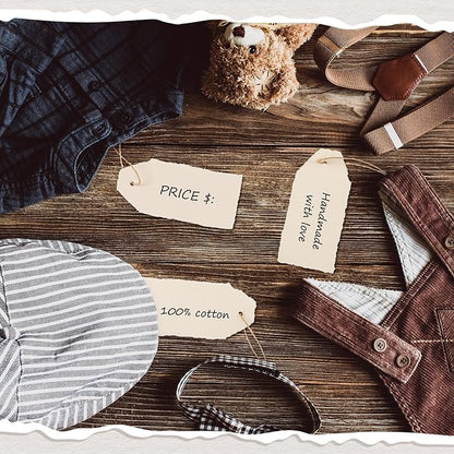 50 Pack Handmade Vintage Deckle Edge Tags - Image 6