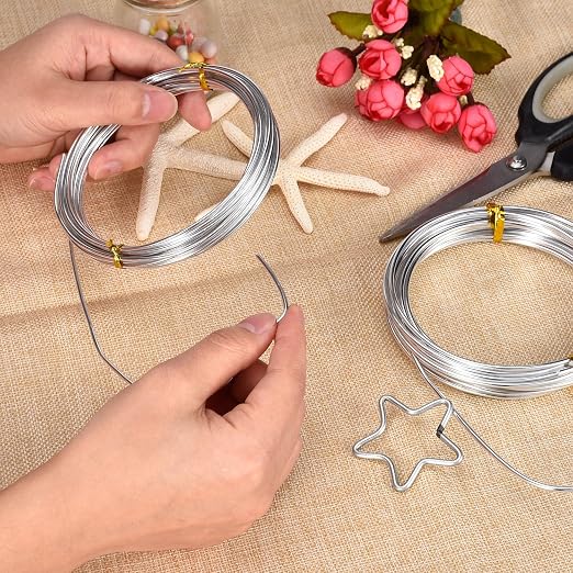 BBTO Aluminum Craft Wire, 4 Sizes Bendable Metal Wire - Image 7