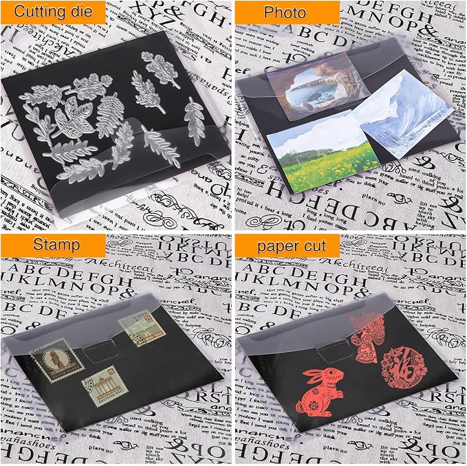 160 PCS Stamp and Die Storage Bag and Rubber Magnetic Sheets, Die Storage Set - Image 6
