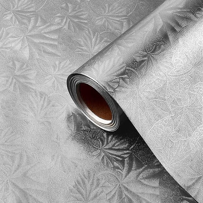 Jecery Embossed Floral Foil Paper Metallic Wrapping Paper Colored Foil Sheets by Jecery