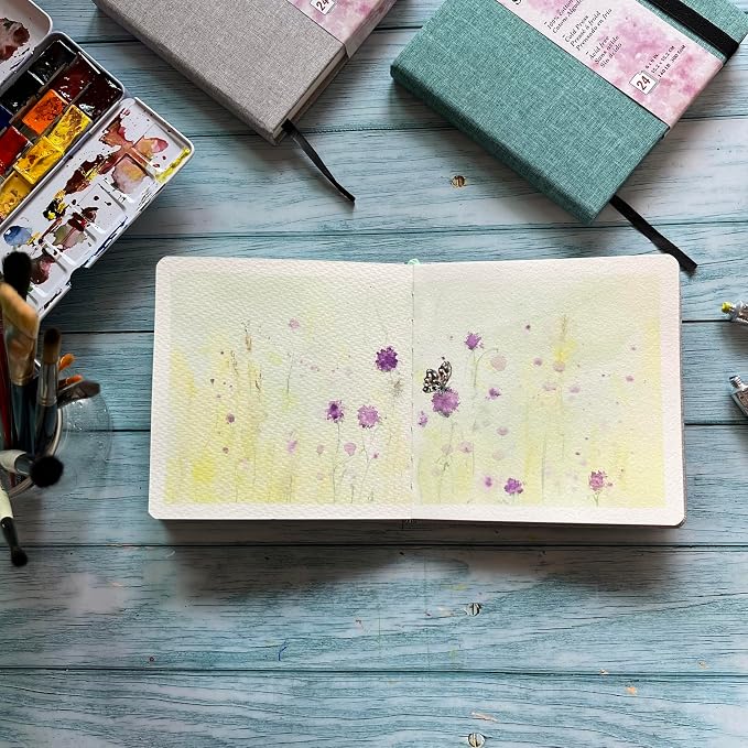 tumuarta Watercolor Journal, 140 LB, 300 GSM, Cotton Paper, Cold Press - Image 5
