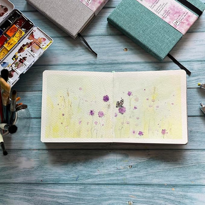 tumuarta Watercolor Journal, 140 LB, 300 GSM, Cotton Paper, Cold Press - Image 5