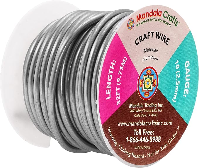 Mandala Crafts 10 Gauge Anodized Aluminum Craft Wire - Image 2