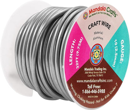 Mandala Crafts 10 Gauge Anodized Aluminum Craft Wire - Image 2