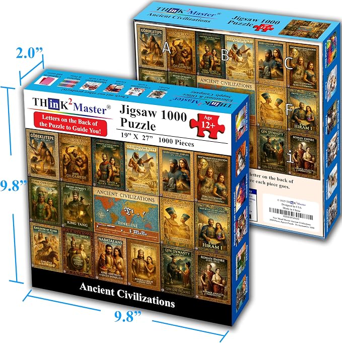 Think2Master Ancient Civilizations World History Jigsaw Puzzle 1000 Pieces - Image 5