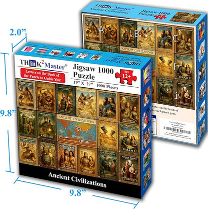 Think2Master Ancient Civilizations World History Jigsaw Puzzle 1000 Pieces - Image 5