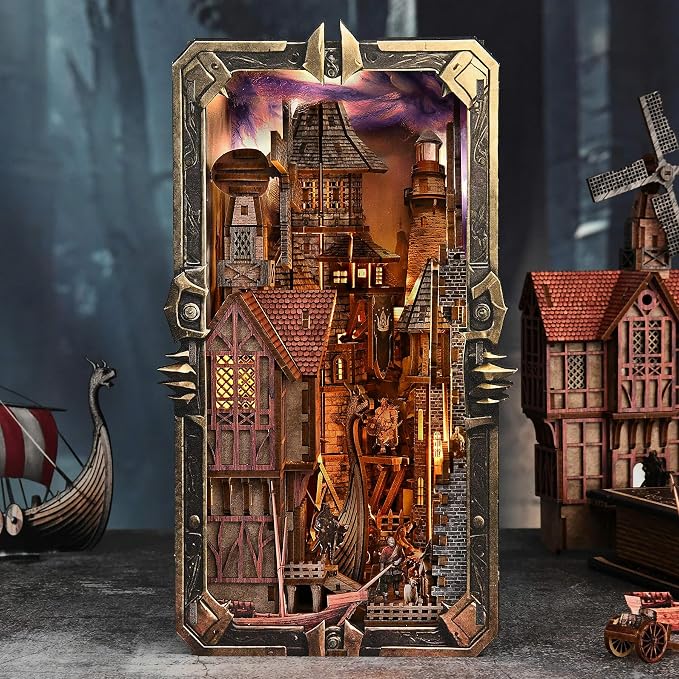 Book Nook Kit - DIY Miniature House Dollhouse Kit - Image 9