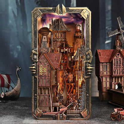 Book Nook Kit - DIY Miniature House Dollhouse Kit - Image 9
