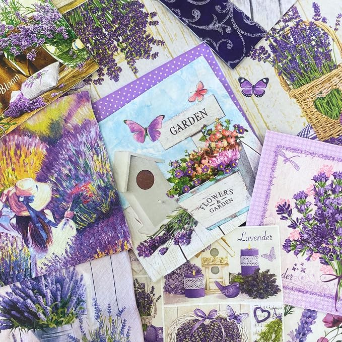 Mystery Pack Decoupage Paper Napkins, 20-ct Assorted Surprise Napkins, by KeepUnique