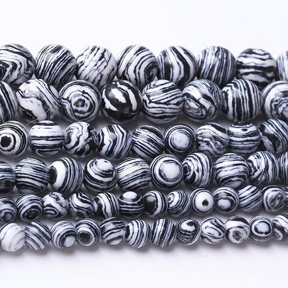 37PCS 10MM Black Malachite Beads Stone Beads Energy Healing Beads - Image 2